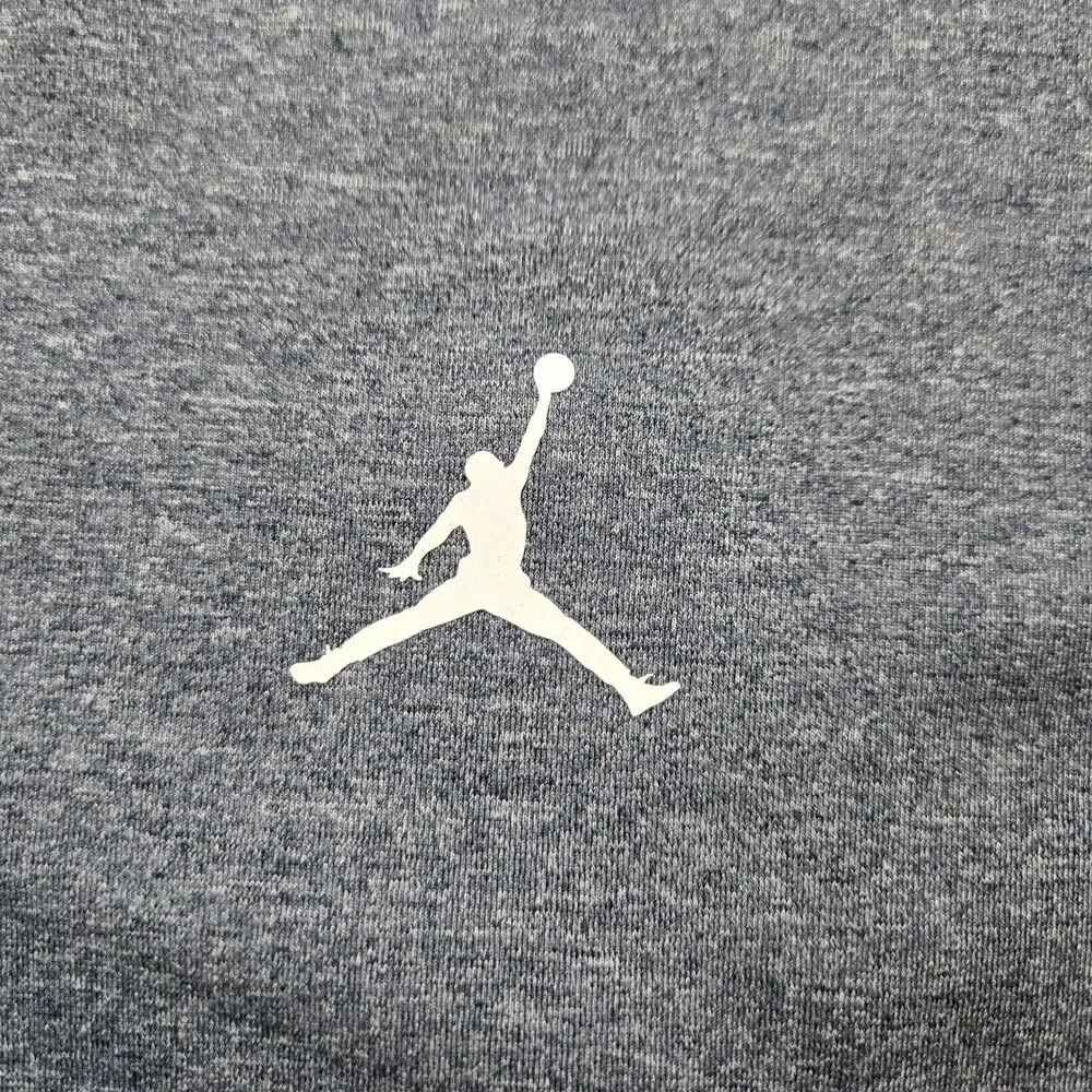 Mens Air Jordan DriFit Alpha Athletic Short Sleeve Shirt Blue Medium
